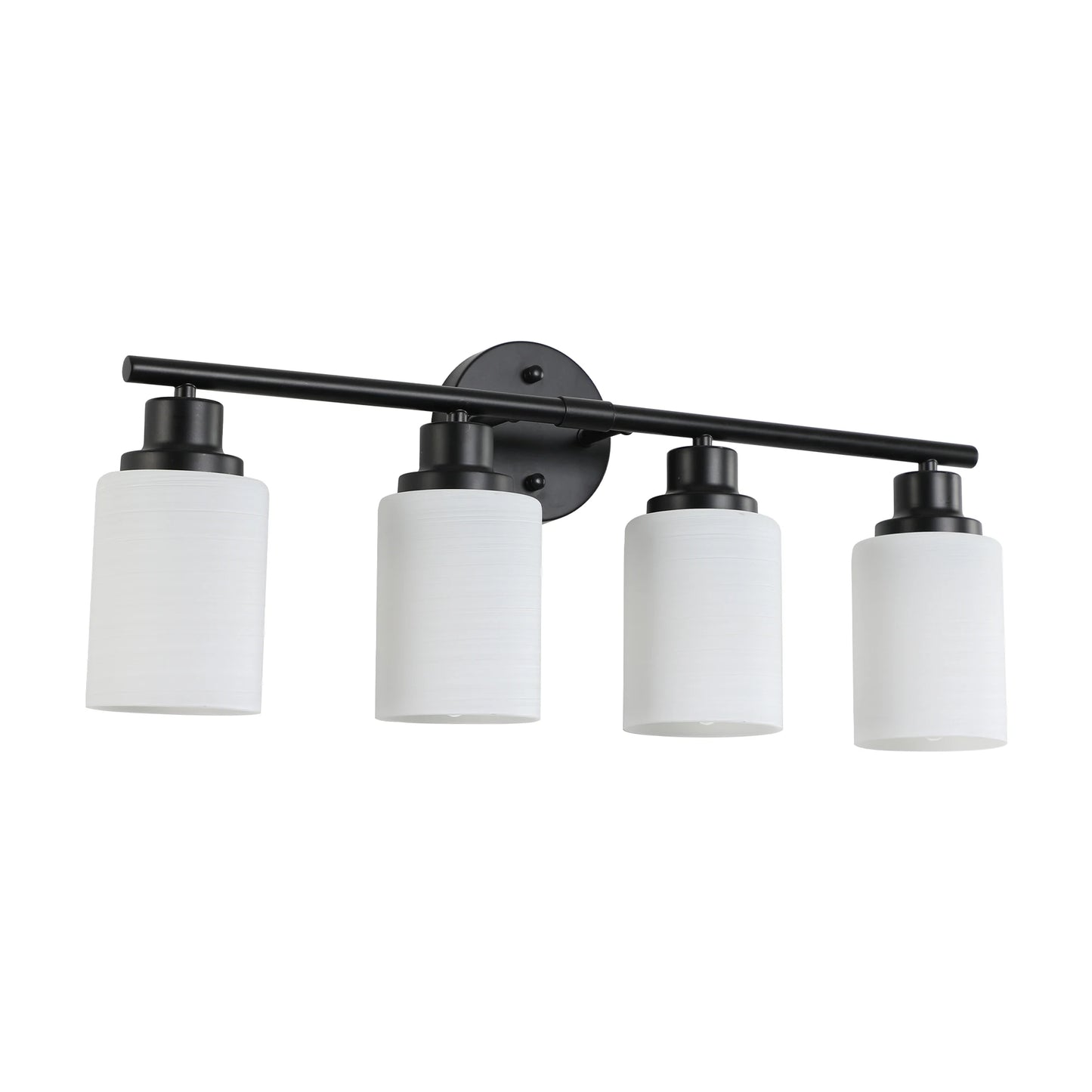 Modern Vanity Wall Light With Frosted Glass Lampshades