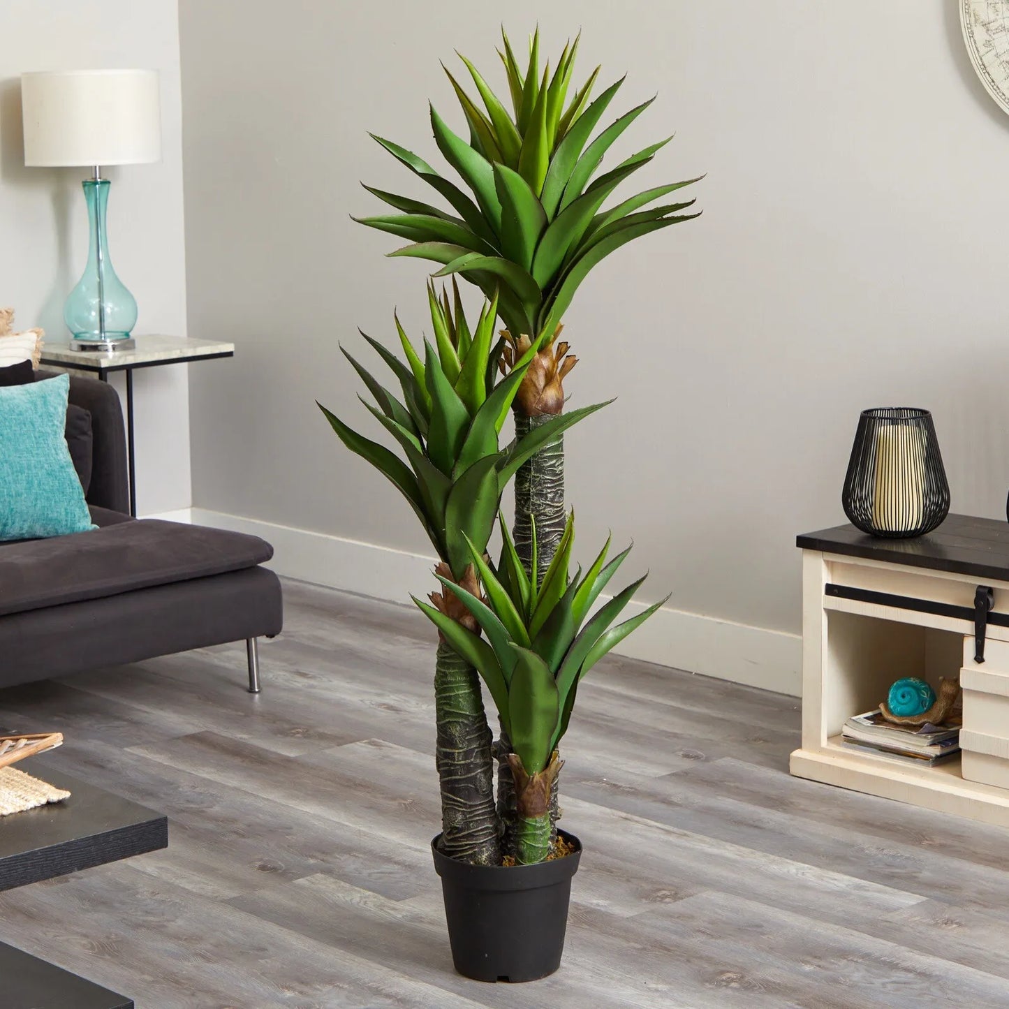 Guangdong Yucca Artificial Tree With Three Trunks Decor