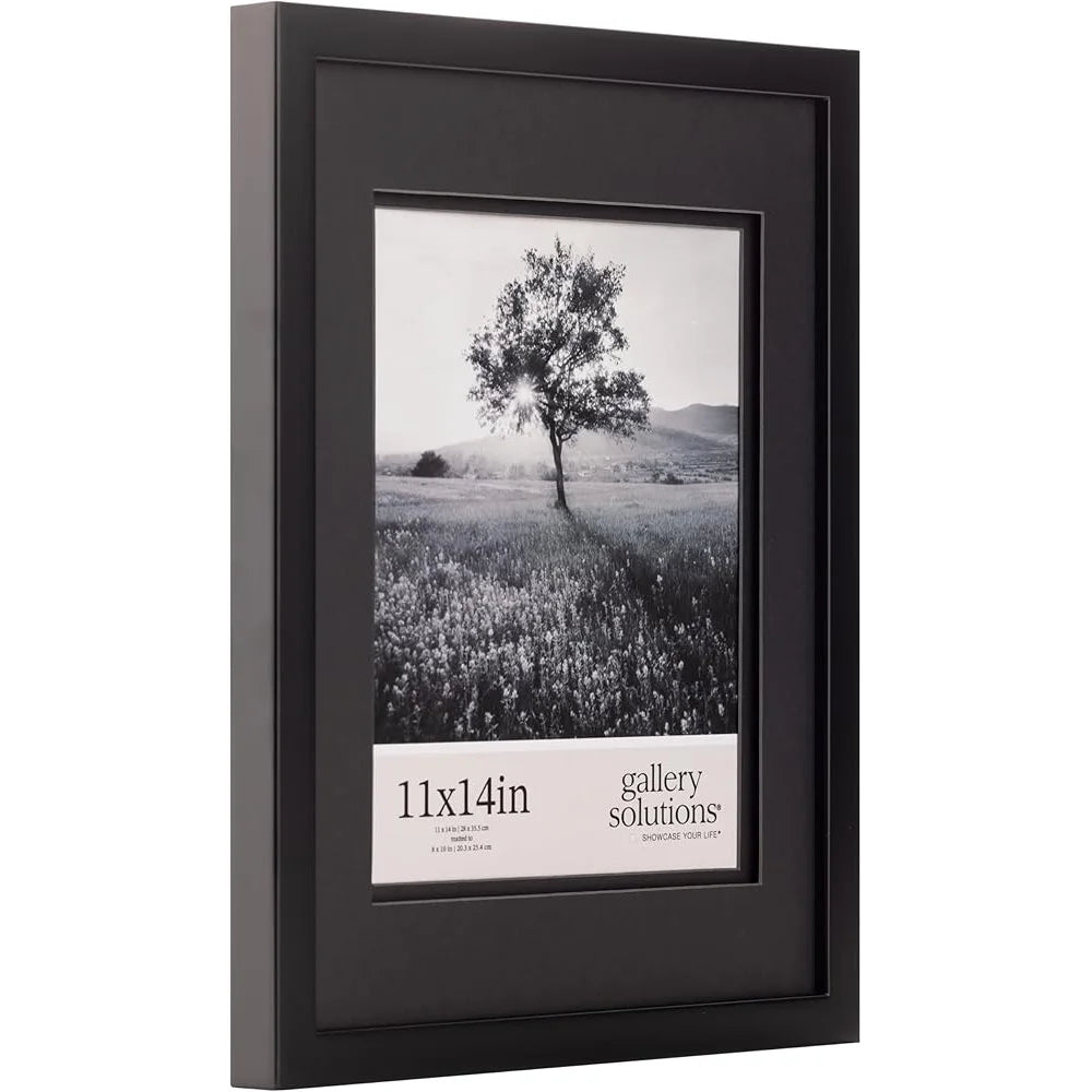 DUTRIEUX Wood Wall Frame With Double Mat Easy Hang Decor