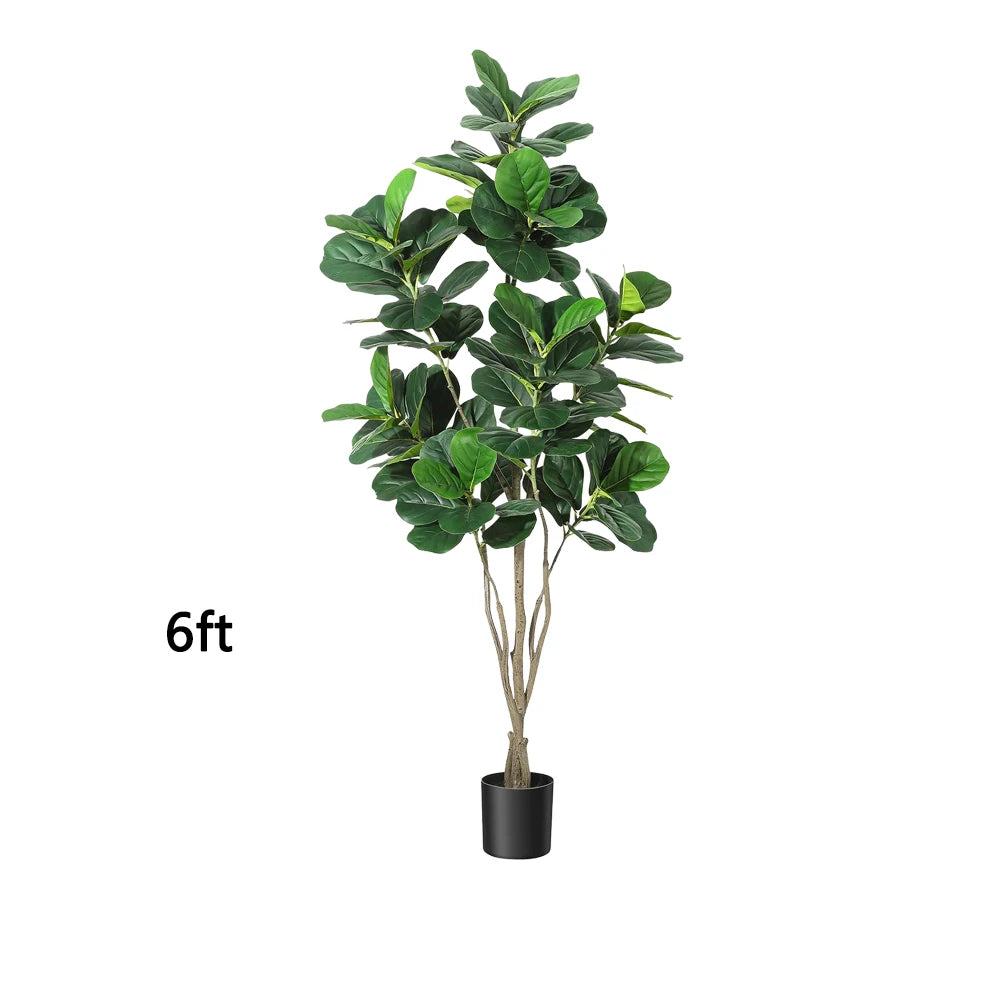 HiMISCN Fiddle Leaf Fig Tree Artificial For Home Decor
