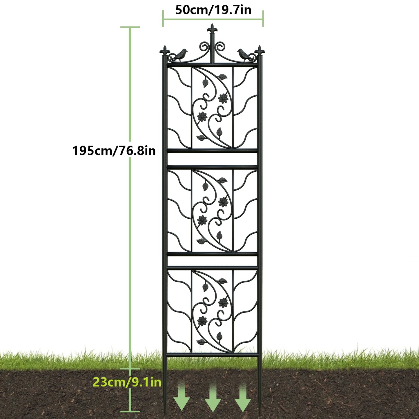 Feature Garden Trellis Metal Fence Decorative Lattice Panel