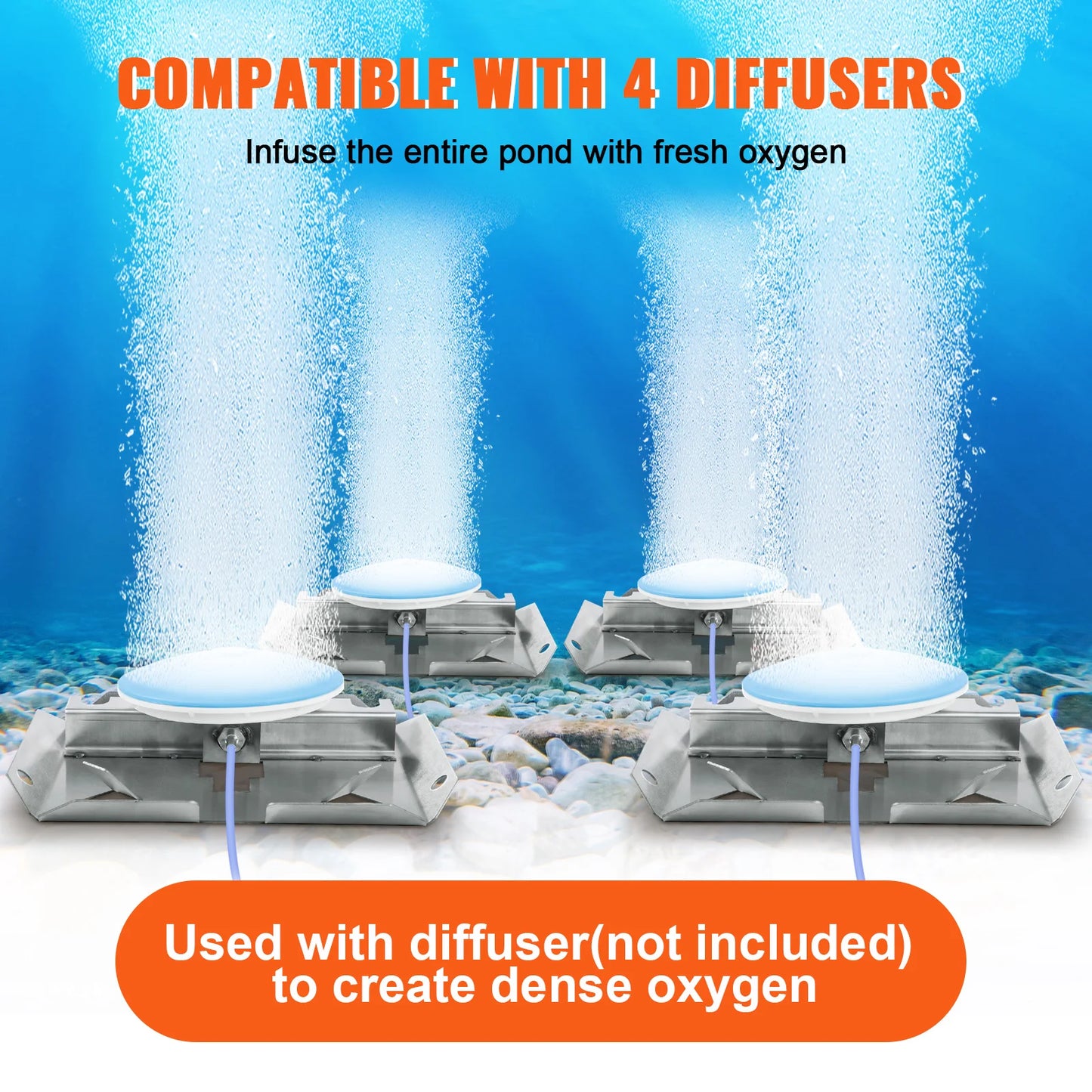 SucceBuy Pond Aerator Oxygen Circulation Diffuser Air