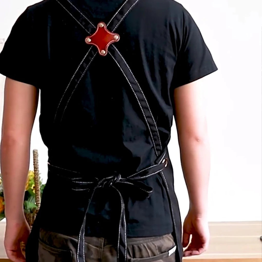 Apron Craftsman Restaurant Kitchen Work Bib Pockets Gardening Aprons