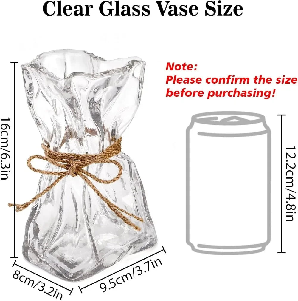 Warm Welcome Decor Irregular Glass Vase Modern Art Deco