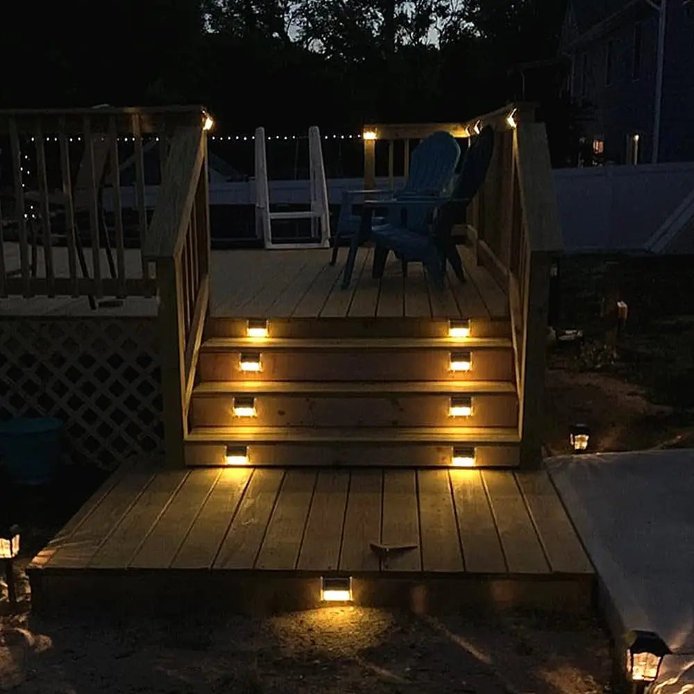 Lightess Solar Step Lights for Deck and Outdoor Pathway