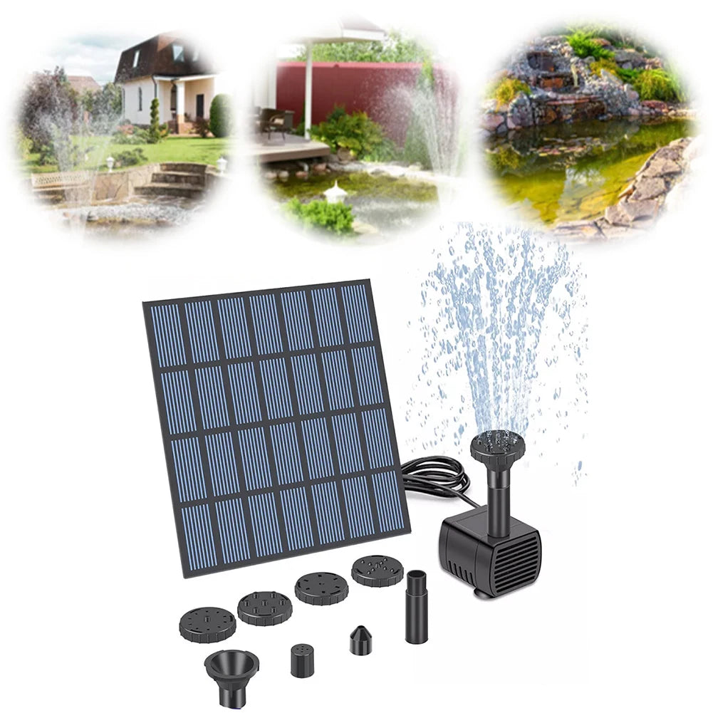 Alloet Solar Water Fountain Pump Kit for Ponds Fountains