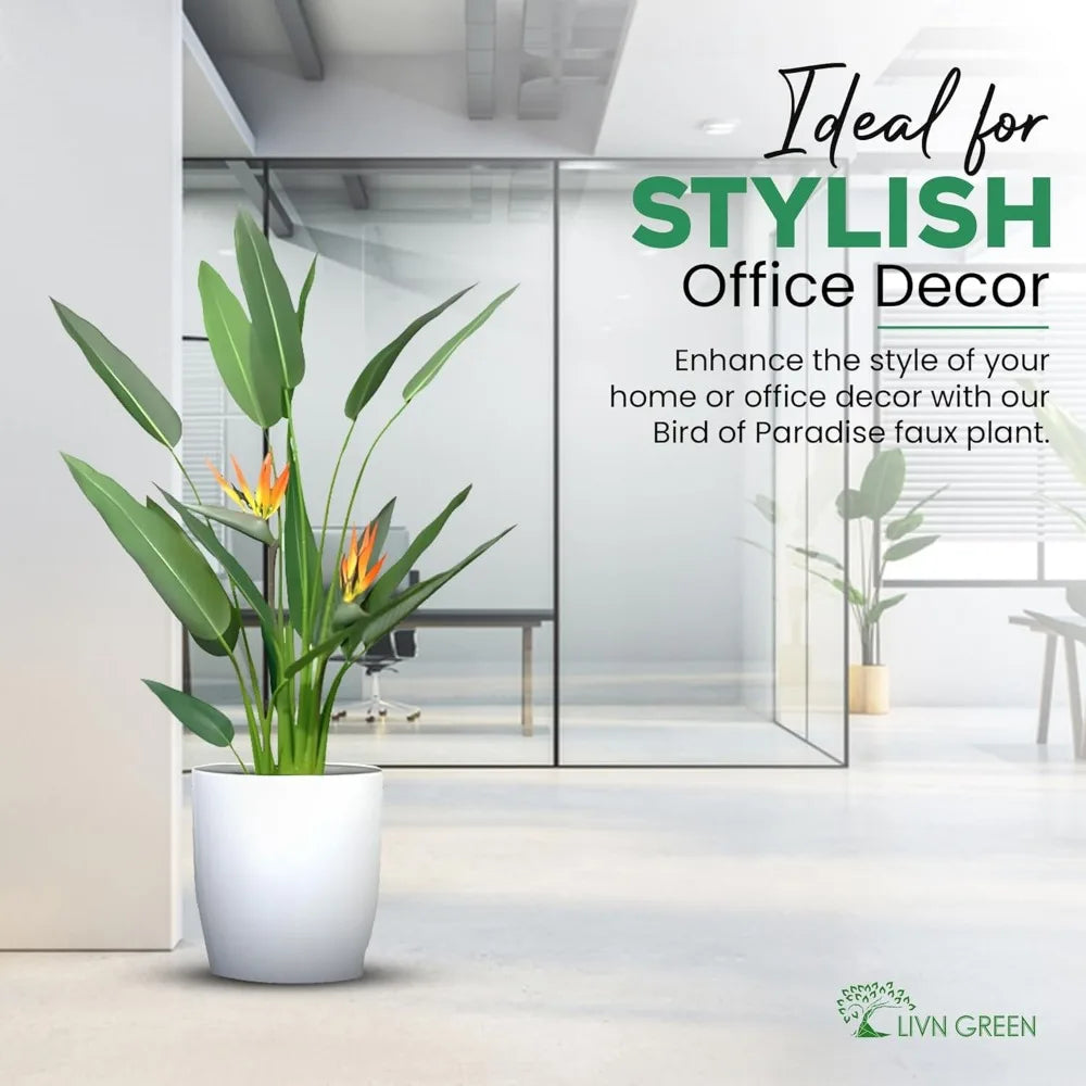 Bird Of Paradise Artificial Plant Tree Decor Realistic Faux