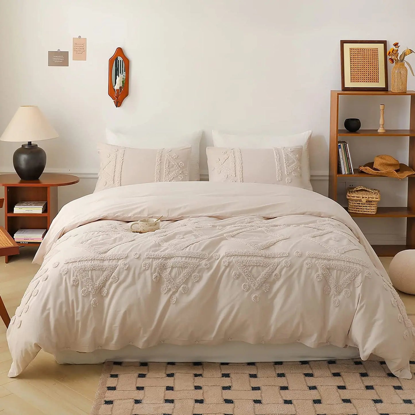 Simple Opulence Bedding Set 100 Cotton Duvet Cover Soft