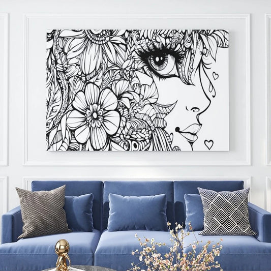 Pine Wood Canvas Wall Art Framed Gift