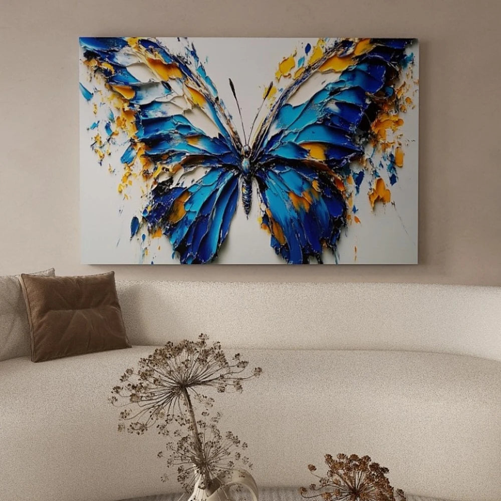 Pine Wood Frame Canvas Wall Art Living Room