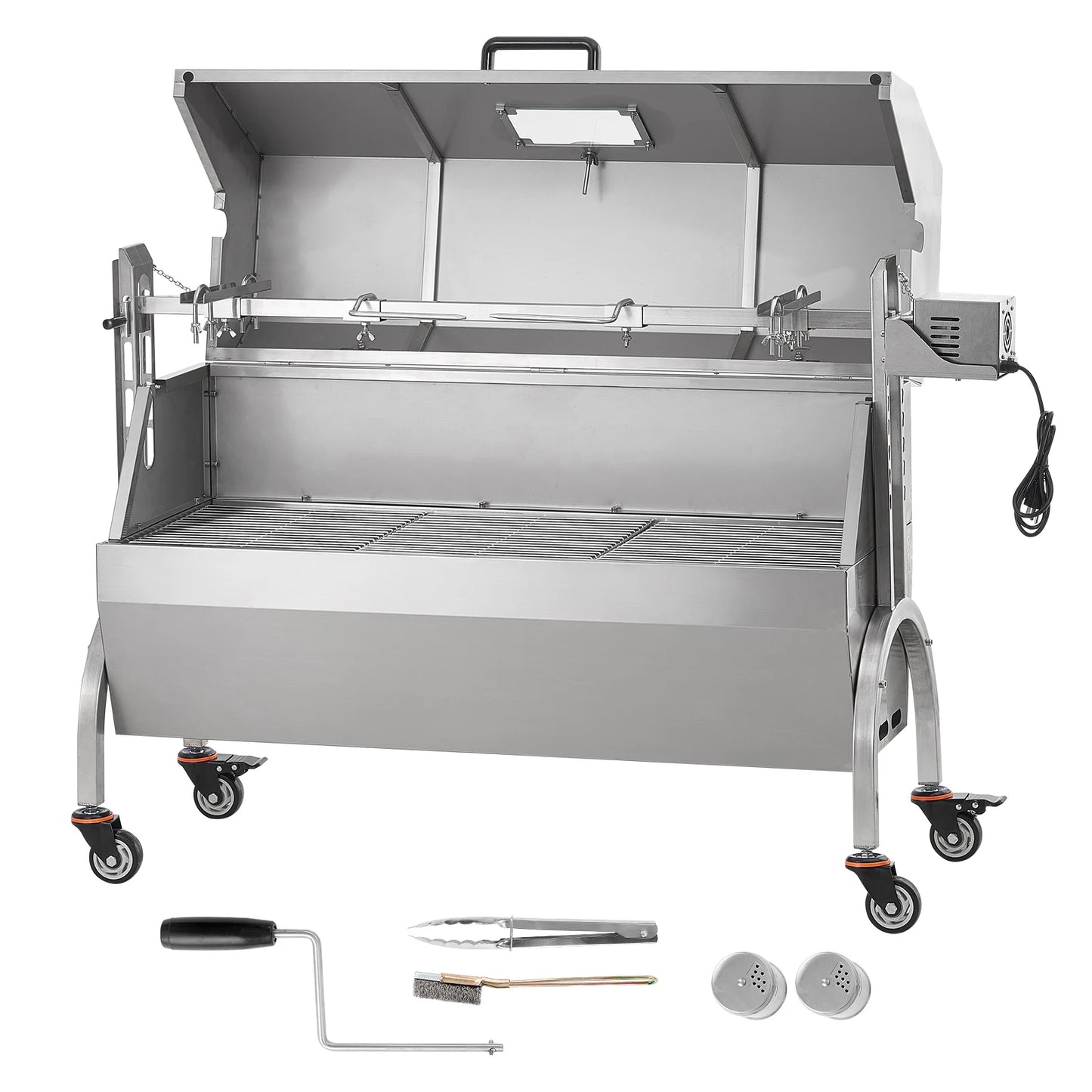SucceBuy Electric Rotisserie Grill for Whole Pig Lamb Goat BBQ