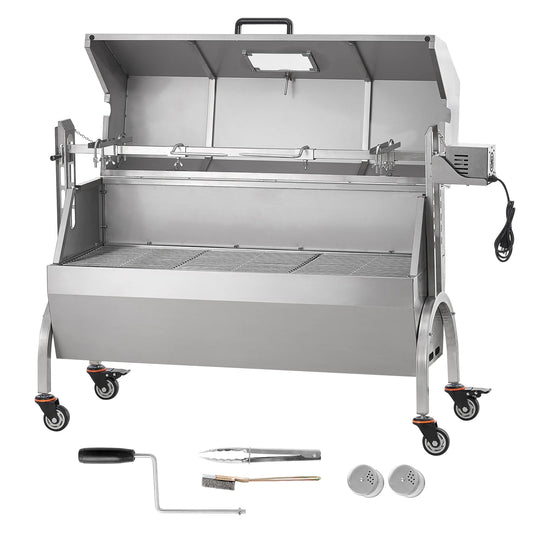 SucceBuy Electric Rotisserie Grill for Whole Pig Lamb Goat BBQ
