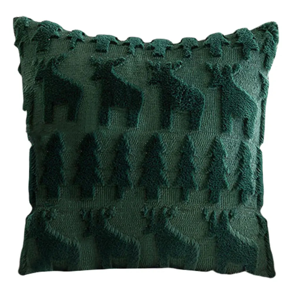 Craft of Weaving Christmas Pillow Covers Plush Cushion Case Sofa