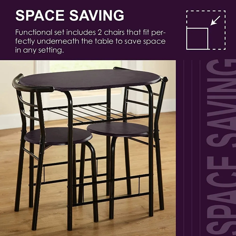 Wooden Round Table And Chair Set For Kitchen Dining Room