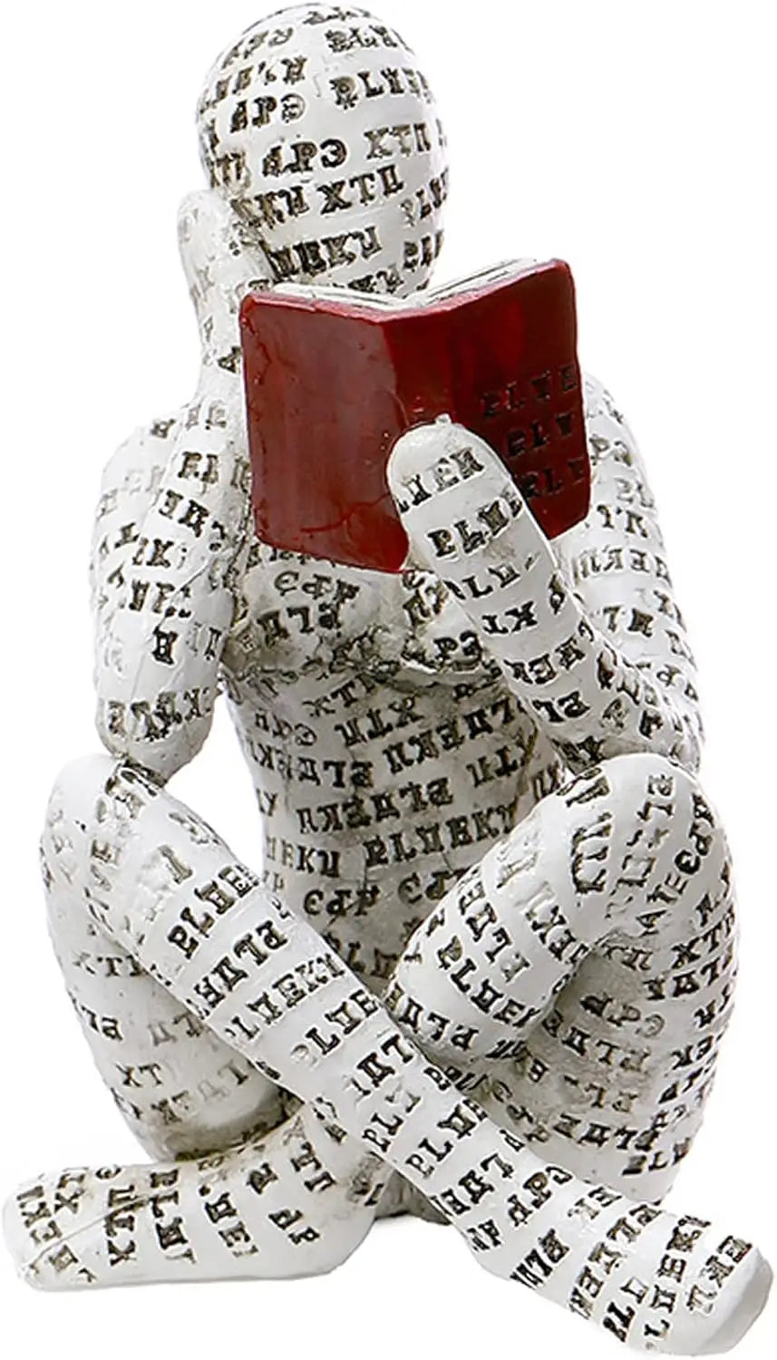 Warm Welcome Decor Reading Woman Statue Home Decor Figurine