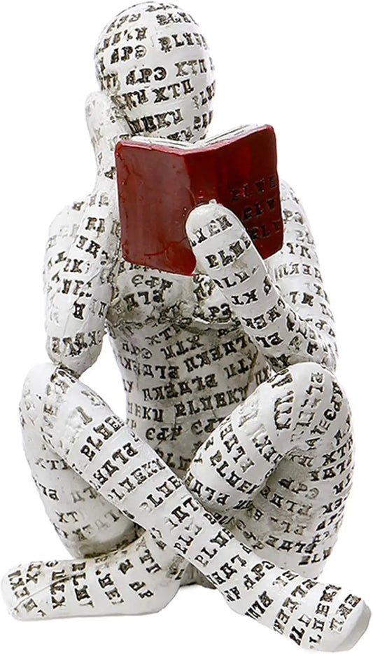 Warm Welcome Decor Reading Woman Statue Home Decor Figurine