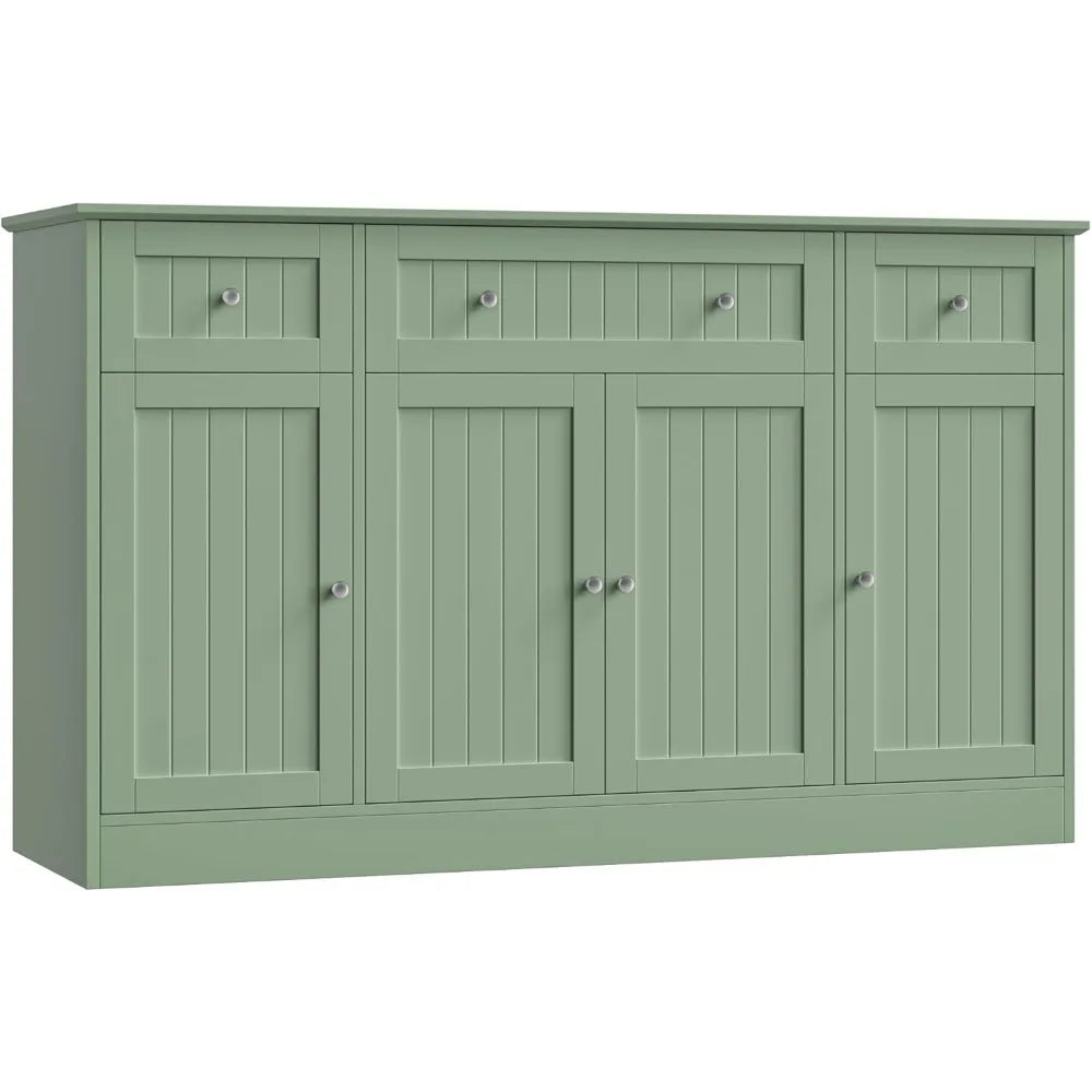 Color Modern Moroccan Style Sideboard Buffet Cabinet With ExtensiveStorage Drawers