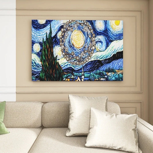Hign-Con Concerned Pine Solid Wood Frame Canvas Wall Art Gift