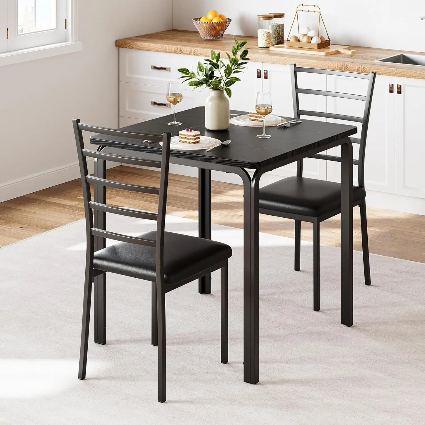 Warm Welcome Decor Modern Dining Table Set For Small Spaces