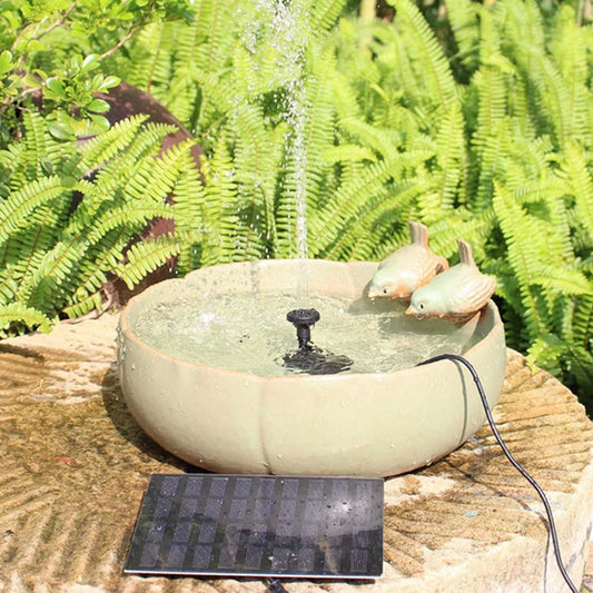 Solar Powered Fountain Pump Kit for Ponds and Bird Bath