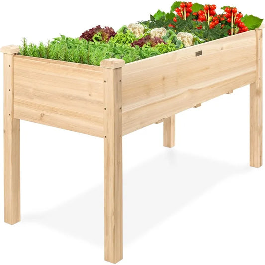 XMSJ Raised Garden Bed Planter Box For Backyard And Patio