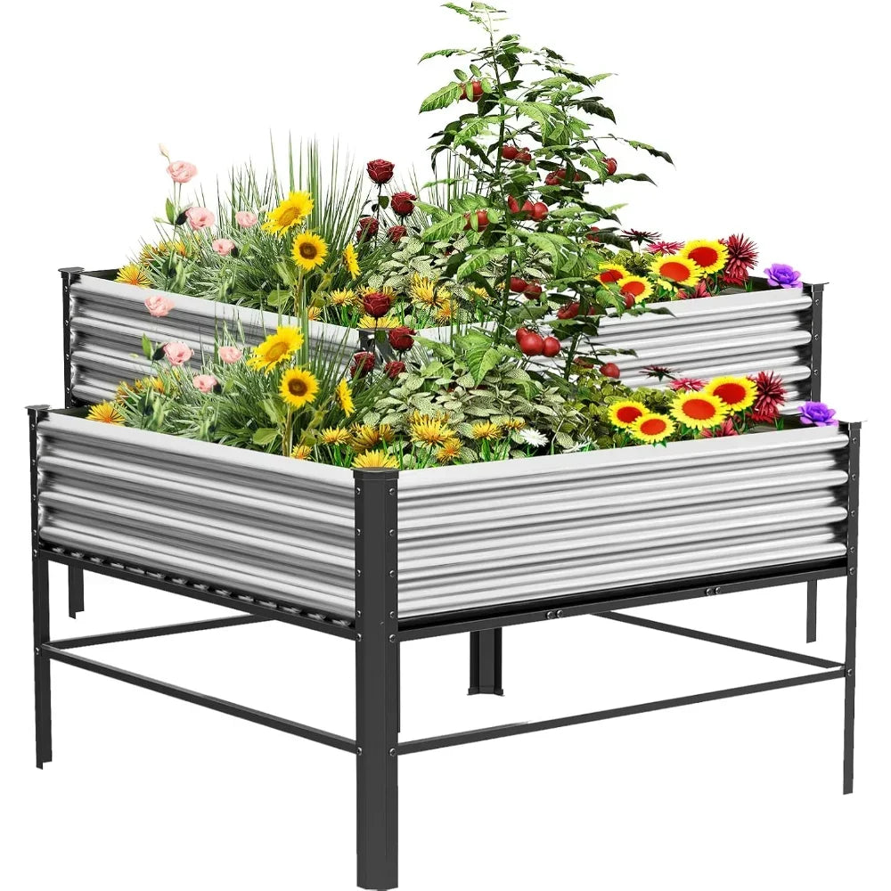 Raised Garden Bed With Legs Planting Box 1000lb Capacity