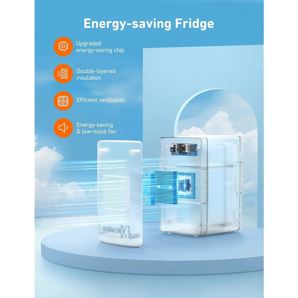 Warm Welcome Decor Mini Fridge Portable Thermoelectric Cooler