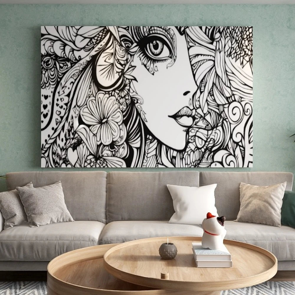 Pine Wood Canvas Wall Art Frame