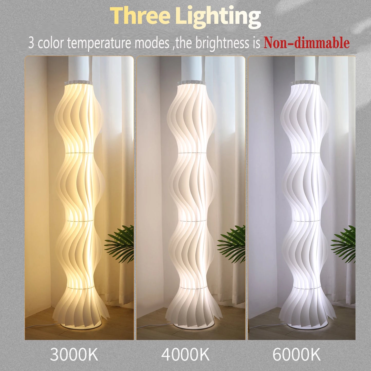 LUVODI LED Floor Lamp Dimmable Standing Corner Light