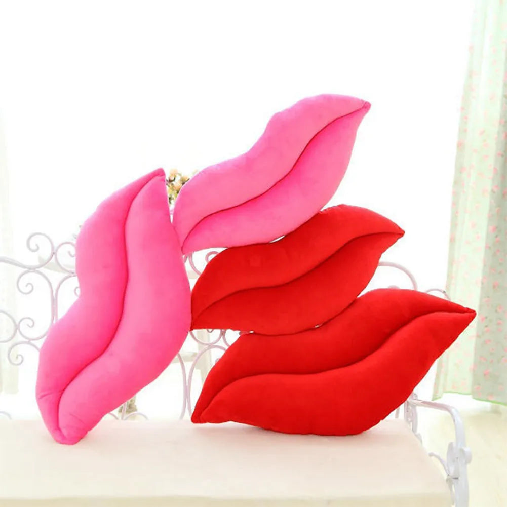 Guangdong Soft Lip Shaped Plush Throw Pillow Cushion For Girlfriend