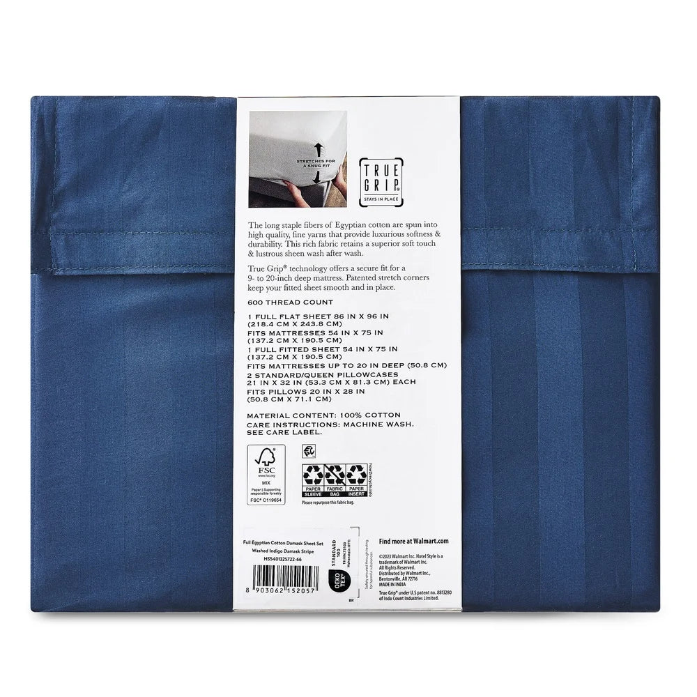 DUTRIEUX 600 Thread Count Egyptian Cotton Sheets 4 Piece
