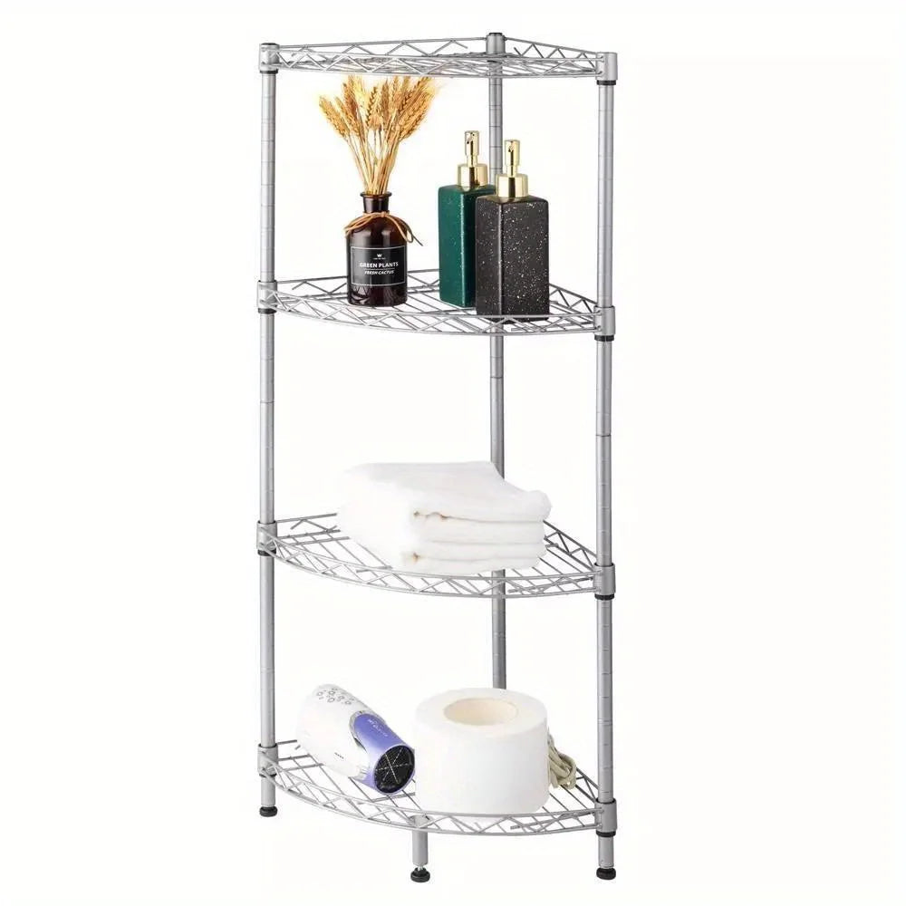 4 Tier Corner Shelf Rack Kitchen Storage Organizer