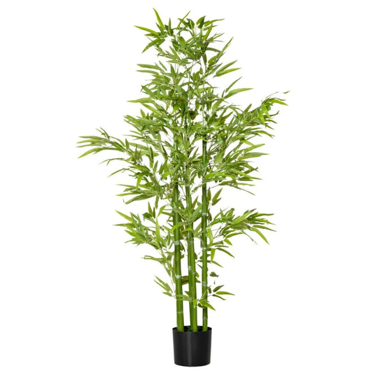 HOMCOM Artificial Bamboo Tree In Nursery Pot For Indoor Use