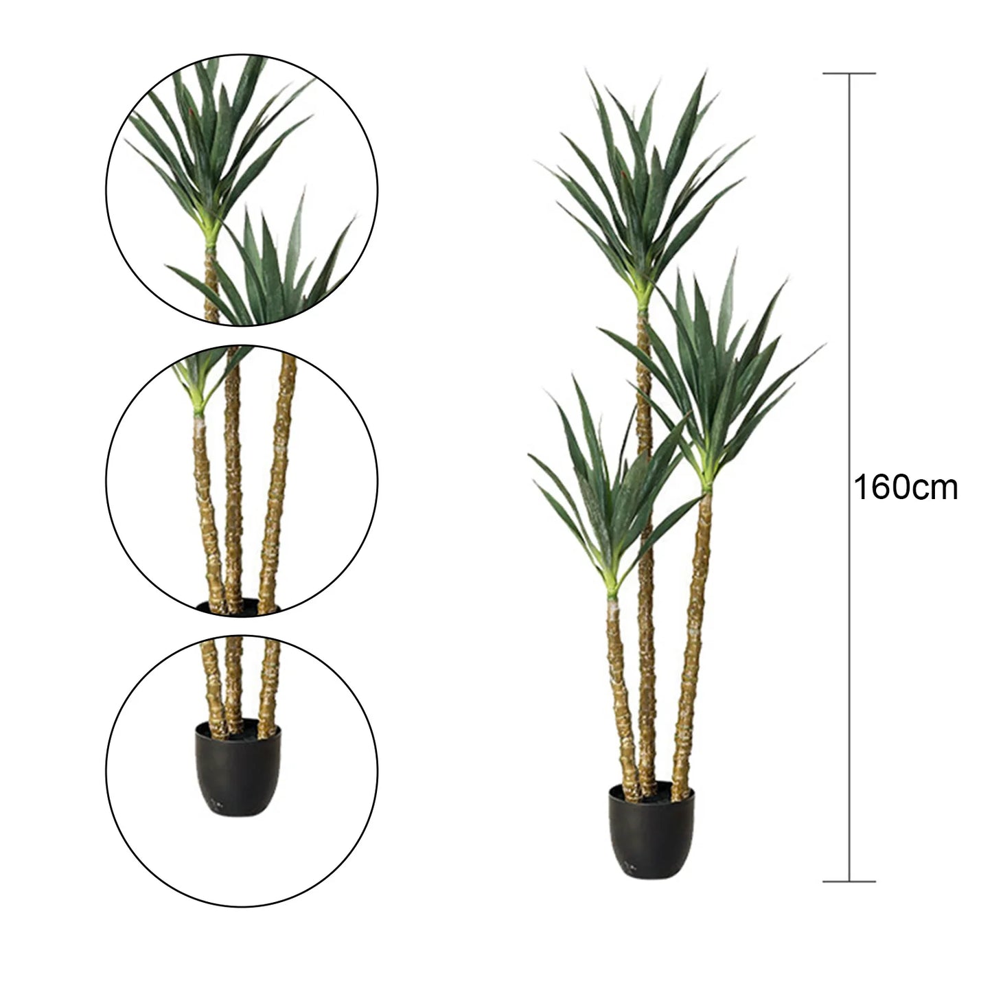 Twister Artificial Tree Faux Agave Plant Home Office Decor
