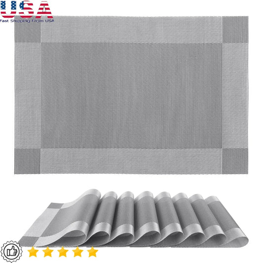Warm Welcome Decor Placemats Non Slip PVC Heat Resistant