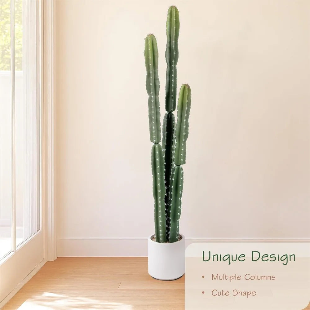 Color Artificial Cactus Indoor Decor Faux Plant For Home