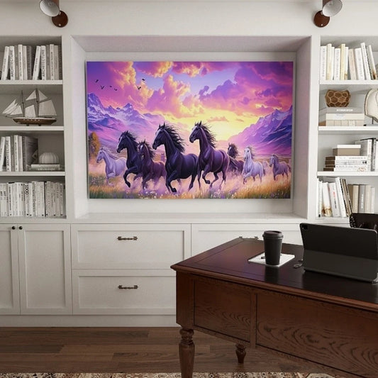 Pine Wood Frame Canvas Wall Art Gift