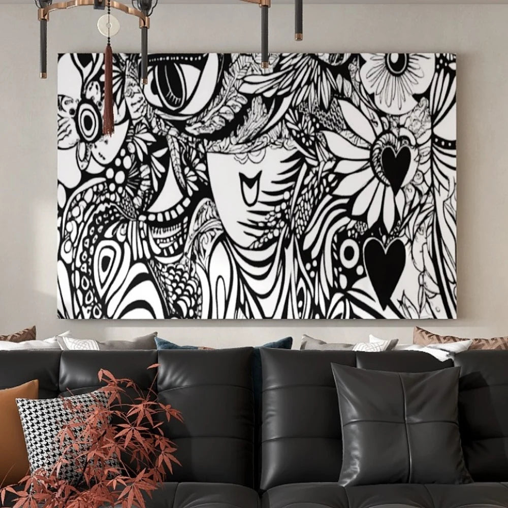 Solid Wood Frame Canvas Wall Art