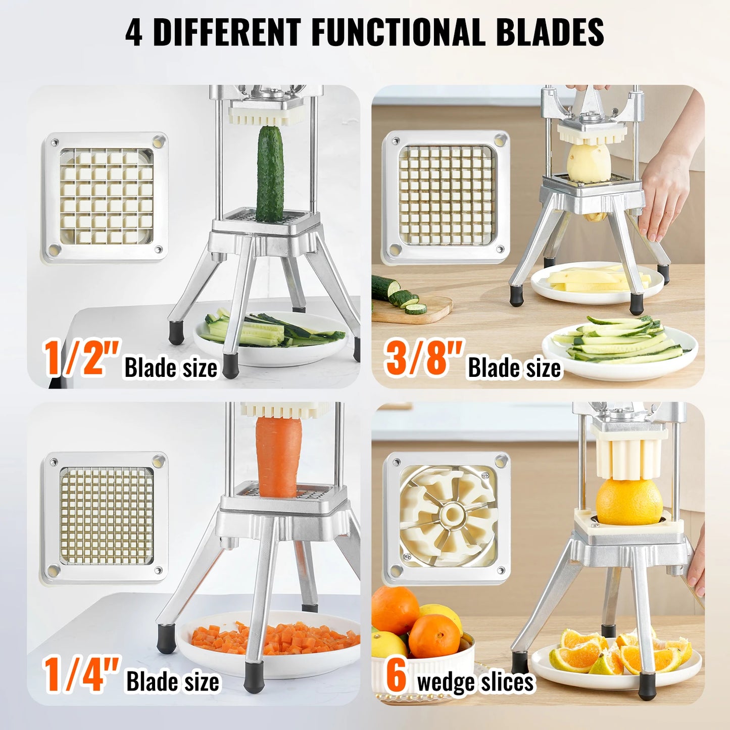 Warm Welcome Decor Vegetable Fruit Dicer Cutter With Tray