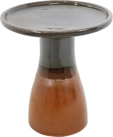 Sunnydaze Ceramic Outdoor Bird Bath Hand Painted UV Frost