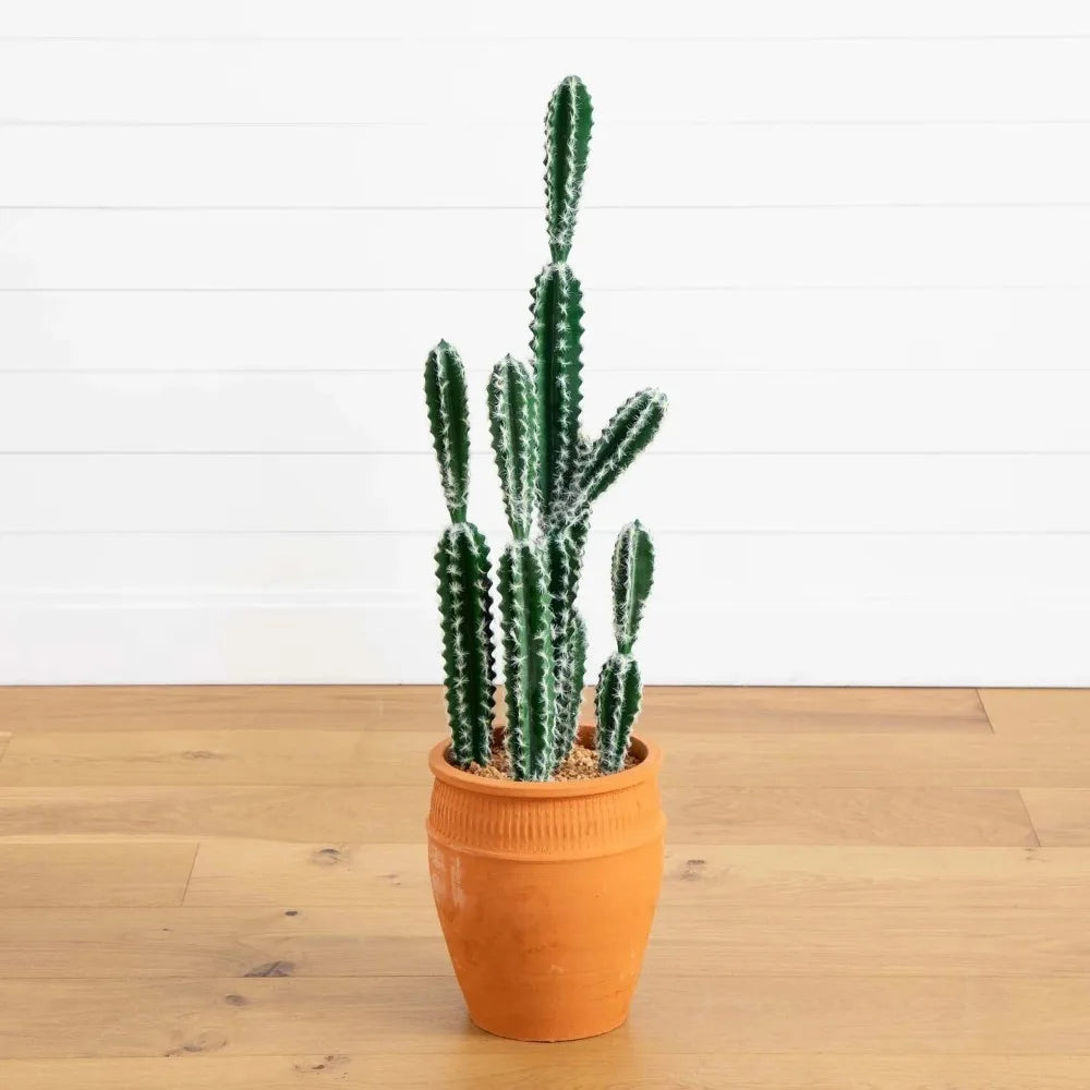 CN Guangdong Artificial Cactus In Terracotta Planter