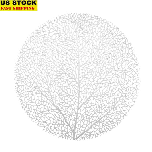 Warm Welcome Decor Four Round Laser Cut Table Place Mats