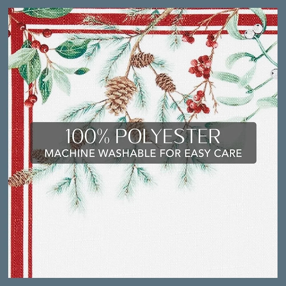 Warm Welcome Decor Winter Holiday Berry Placemats Set Of 4