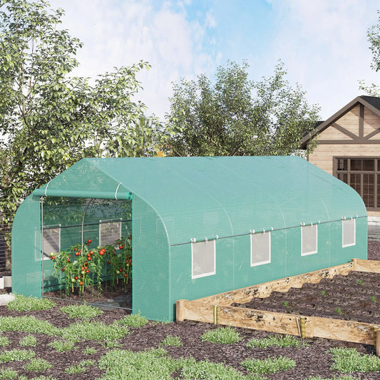 Outsunny Walk In Greenhouse For Outdoor Garden Plants