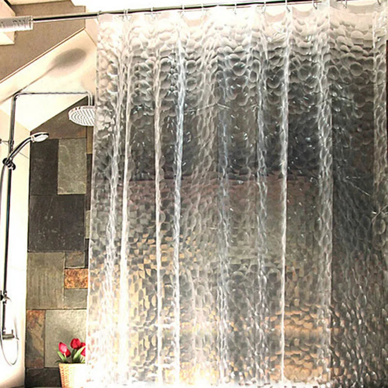Warm Welcome Decor Mold Proof Waterproof 3D Shower Curtain