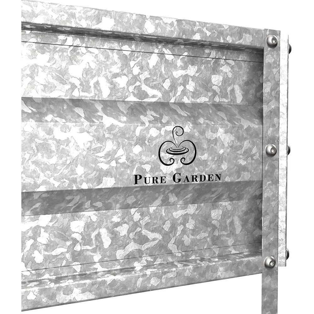 XMSJ Galvanized Raised Garden Bed Hexagonal Planter Box Kit