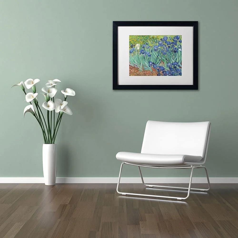DUTRIEUX Vincent Van Gogh Irises Canvas Print Framed
