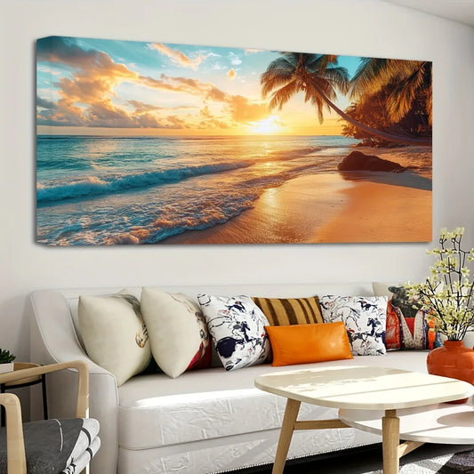 Hign-concerned Pine Wood Frame Canvas Mural Painting