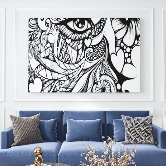 Solid Wood Frame Canvas Wall Art Gift