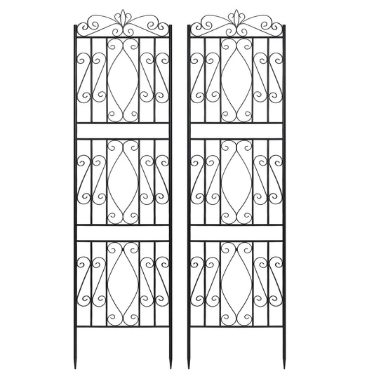 Feature Metal Garden Trellis Climbing Plants Outdoor Fence